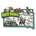 South Dakota Jumbo State Map Fridge Magnet