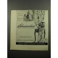 1955 Schumacher's Fabric, Carpets and Wallpapers Advertisement