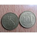 Finland 1974 20 Pennia Coin