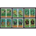 Ivory Coast WWF Endangered Animals 6v imperf pa...