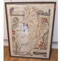 Map of Nottingham Framed Picture Sherwood Forre...