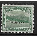 DOMINICA 1918 WAR TAX OVERPRINT ON 1/2d MINT SG56