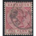 Barbados 1882 SG91 1d Carmine Fine Used ...