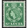 St. Lucia 1953 Definitive Issue 1c Green SG172 UM