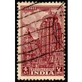 India 1949 Sculpture Bhuvanesvara 4As Used Stamp