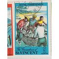 St Vincent 1971 Tourism 5c Seine Fishermen Used...