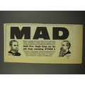 1940 Smith Bros. Cough Drops Ad - Mad