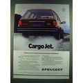 1986 Peugeot 505 Turbo Wagon Ad - Cargo Jet