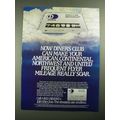 1987 Diners Club International Ad - Frequent Flyer Mileage Really Soar