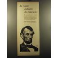 1950 The Lincoln National Life Insurance Company Ad - Its name indicates