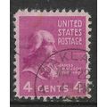 USA 1938 PRESIDENTIAL SERIES 4c MAGENTA JAMES M...