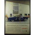 1953 Lincoln Cars Ad - Powered for the pace you set in modern living