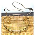 Gold Tone Easter Bunny Wire Egg Basket 9.5" H X...
