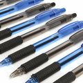 10x RETRACTABLE BALLPOINT PENS Blue Black Ball ...
