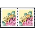 2281c, XF MNH 25¢ Pair - Black Litho Error With...
