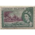 Cayman Islands 1954 ½d Purple & Bluish Green Co...