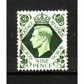 GREAT BRITAIN 1937 SG 473 9d DEEP OLIVE GREEN F...