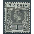 Nigeria 1915 SG8c 1/- Black/Blue-Green - Blue-G...