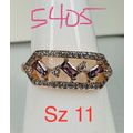 NWT Ring Bomb Party Sz11 RBP Brilliant Purple G...