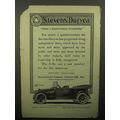 1913 Stevens-Duryea C-Six Seven Passenger Car Ad