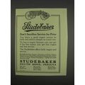 1913 Studebaker Wagon Ad - Don't Sacrifice Service