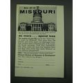 1960 Missouri Tourism Ad - See All of Missouri