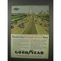 1960 Goodyear Tires Ad - World's First Turnpike...