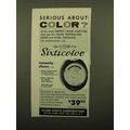 1960 Gossen Sixticolor Meter Ad - Serious About...