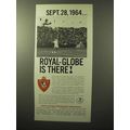 1964 Royal-Globe Insurance Ad - Davis Cup