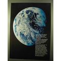 1970 Boeing Company Ad - Picture of Earth Taken...