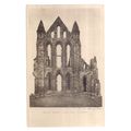 WHITBY ABBEY, EAST END EXTERIOR, Yorkshire unus...