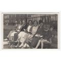 Family Holiday Group Outside Postcard PS148