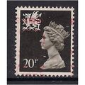Wales GB 1989 20p Brownish Black Machin SG W52....