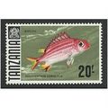 Tanzania QE11 1967 20s 20/- Horned Squirrelfish...