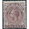 Falkland Islands 1923 SG75 2d Deep Brown-Purple...