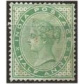 India 1900 SG114 1/2a Yellow-Green Mounted Mint...