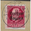 GER (BAVARIA) 1919 10pf 'KING LUDWIG (FREISTAAT...