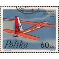 POLAND, AIR, Zephyr glider, blue 1968, 60gr