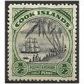 Cook Islands 1933 SG106 1/2d Black & Deep Green...