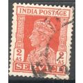 India 1939 - SG O147 - KGV1 2a orange (SERVICE)...