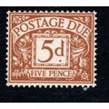 Sg D24 5d Brownish Cinnamon postage due WMK E8R...
