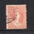 Grenada - 1861-62 - 6d Rose (sg3) No Wmk, Wove ...