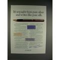 1982 Parker Sterling Silver Premier Fountain Pe...