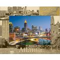 Atlanta Georgia Laser Engraved Wood Picture Fra...