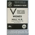 1980 programme Widnes v. Hull Kingston Rovers, ...