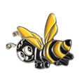 Honey Bee Beekeeping Yellow & Black Metal Ename...