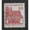GERMANY 1964 GERMAN ARCHITECTURE 20pf BROWN MON...