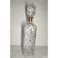Vintage Crystal Whiskey Decanter Bottle Cork St...