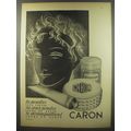 1956 Caron Cosmetics Ad - La Poudre peau fraiche la sous-poudre crme de caron
