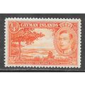 CAYMAN ISLANDS 1938 KG6 BEACH VIEW GRAND MINT MH